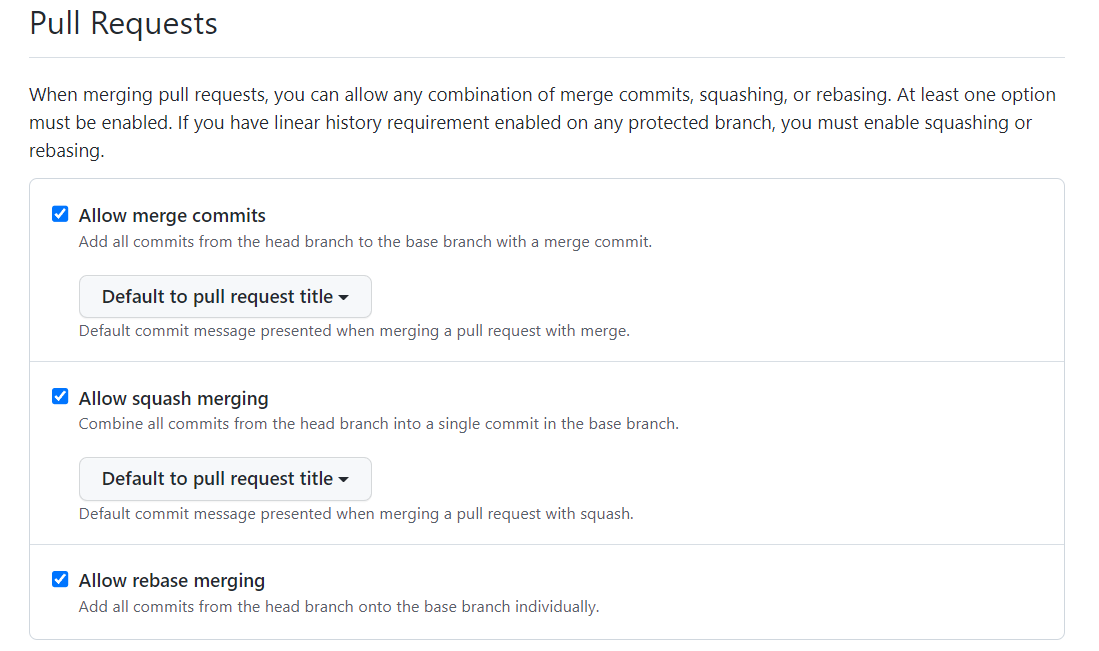 repository setting